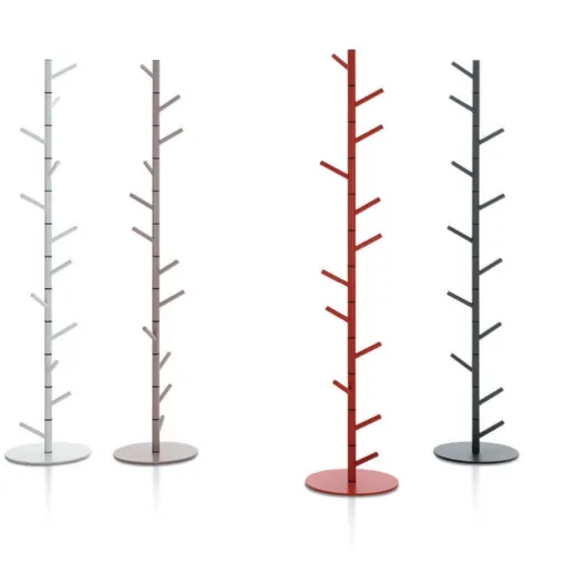 Appendiabiti con ganci orientabili in acciaio laccato Alga di Bontempi