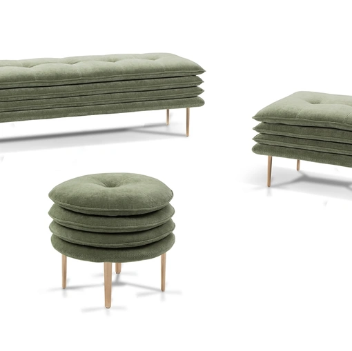 Pouf in tessuto Mater Familias di Calia