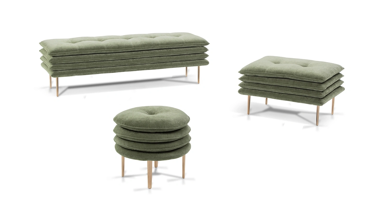 Pouf in tessuto Mater Familias di Calia