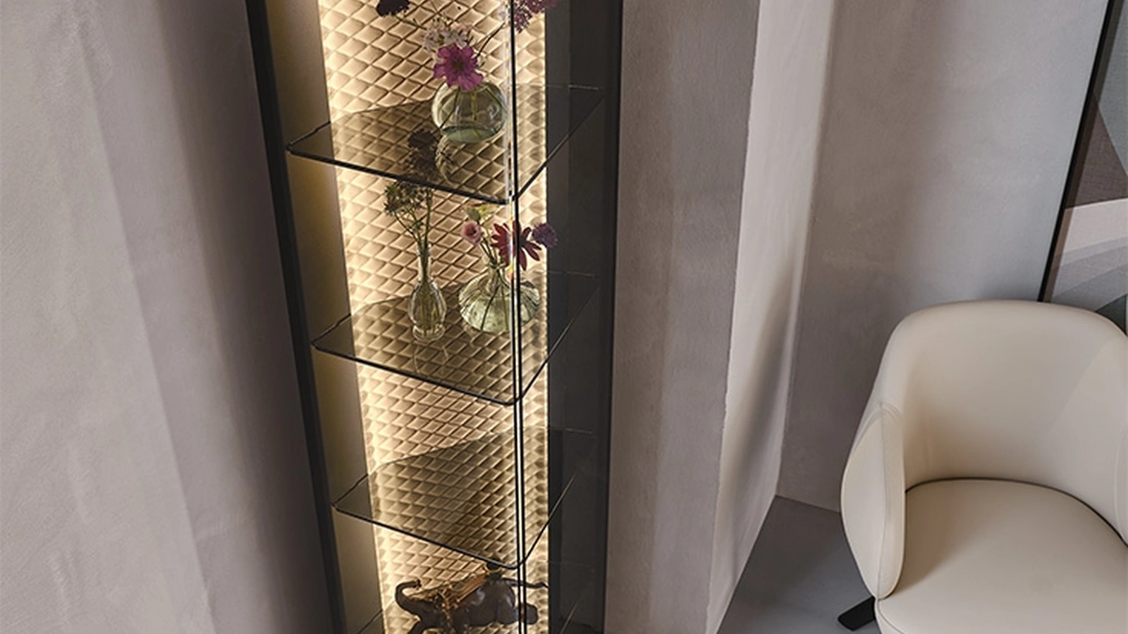 Contenitore in vetro e acciaio Atelier di Cattelan Italia