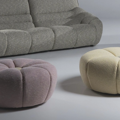 Pouf in tessuto Daisy di Calia