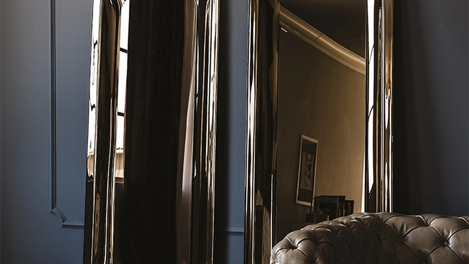 Specchiera in cristallo specchiato Glenn di Cattelan Italia