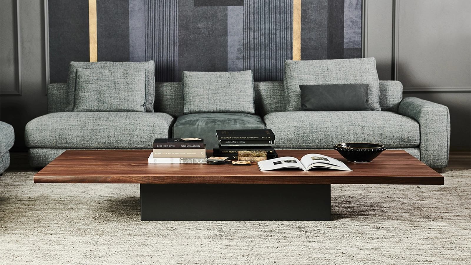 Tavolino Idem in noce canaletto di Cattelan Italia