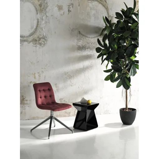 Tavolino Kito in acciaio laccato di Bontempi