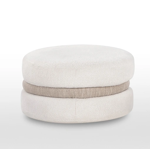 Pouf di design in tessuto Macarons di Calia