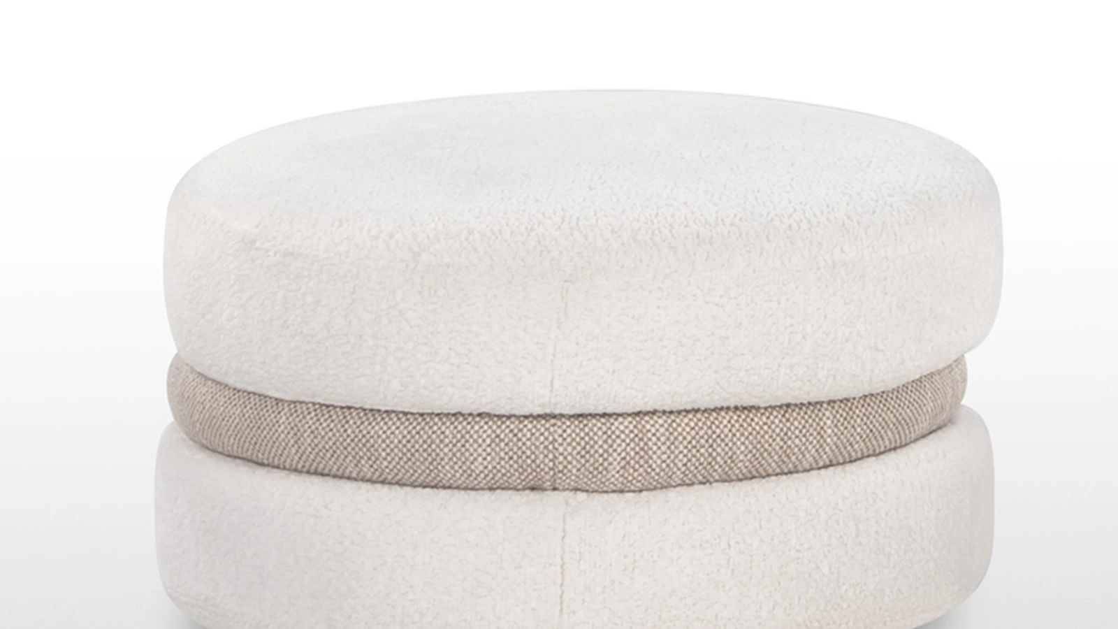 Pouf di design in tessuto Macarons di Calia