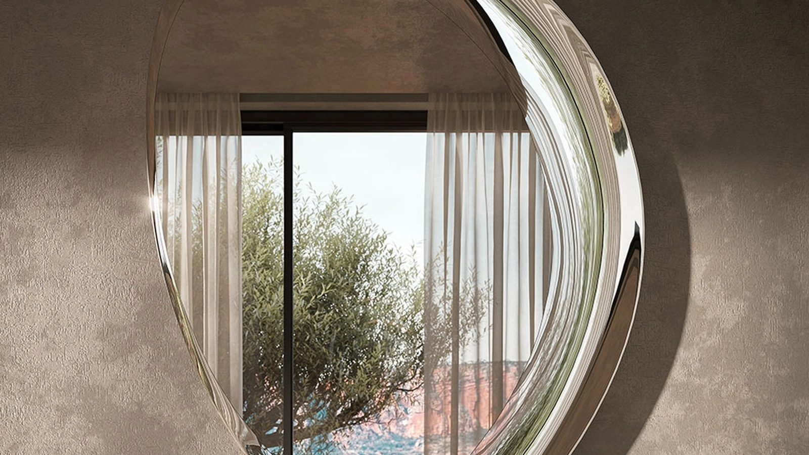 Specchio Ascot Magnum in cristallo specchiato di Cattelan Italia