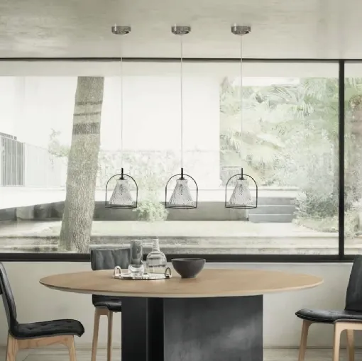 Lampada a sospensione Funky in vetro soffiato di Bontempi