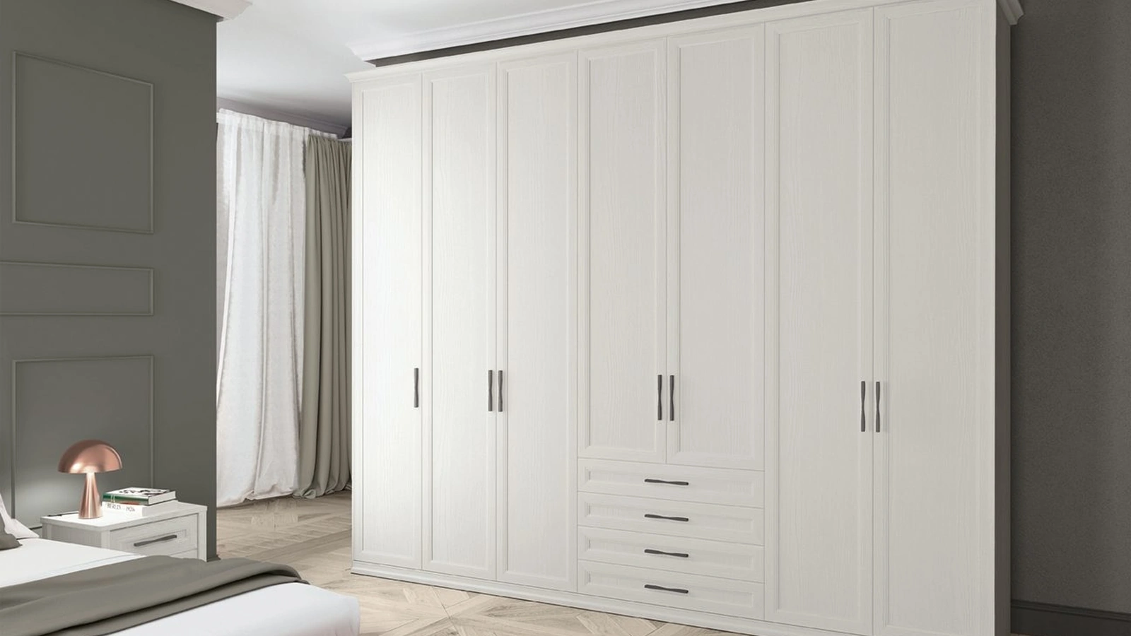 Armadio con ante battenti Arcadia AM010 di Colombini Casa