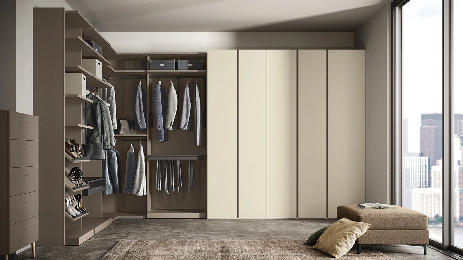 Cabina Armadio Flexo Golf Utility di Colombini Casa