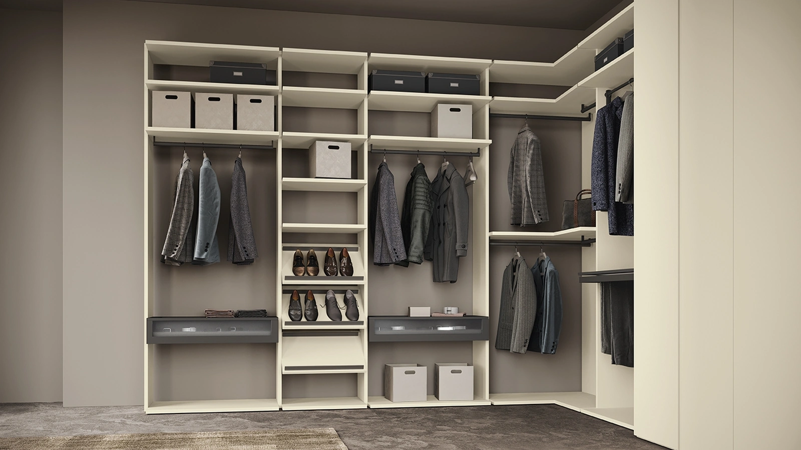 Cabina Armadio Flexo Golf Utility di Colombini Casa