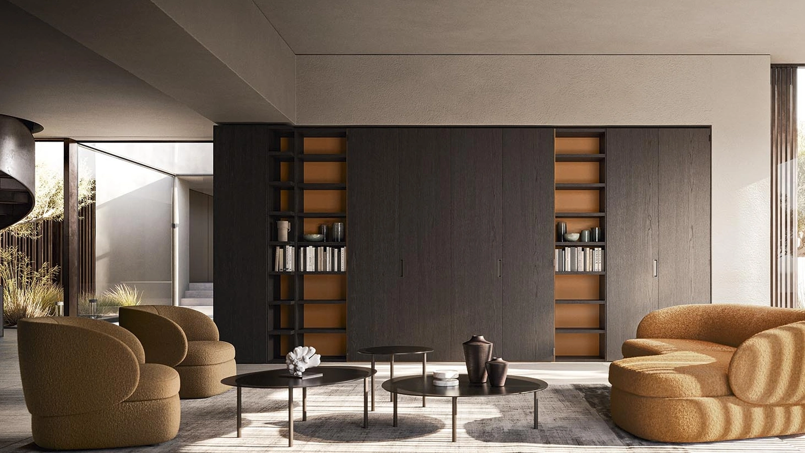 Armadio con ante a soffietto Total View di Alf Da Frè