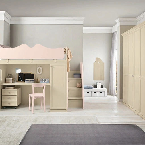 Cameretta a soppalco Arcadia AC020 di Colombini Casa