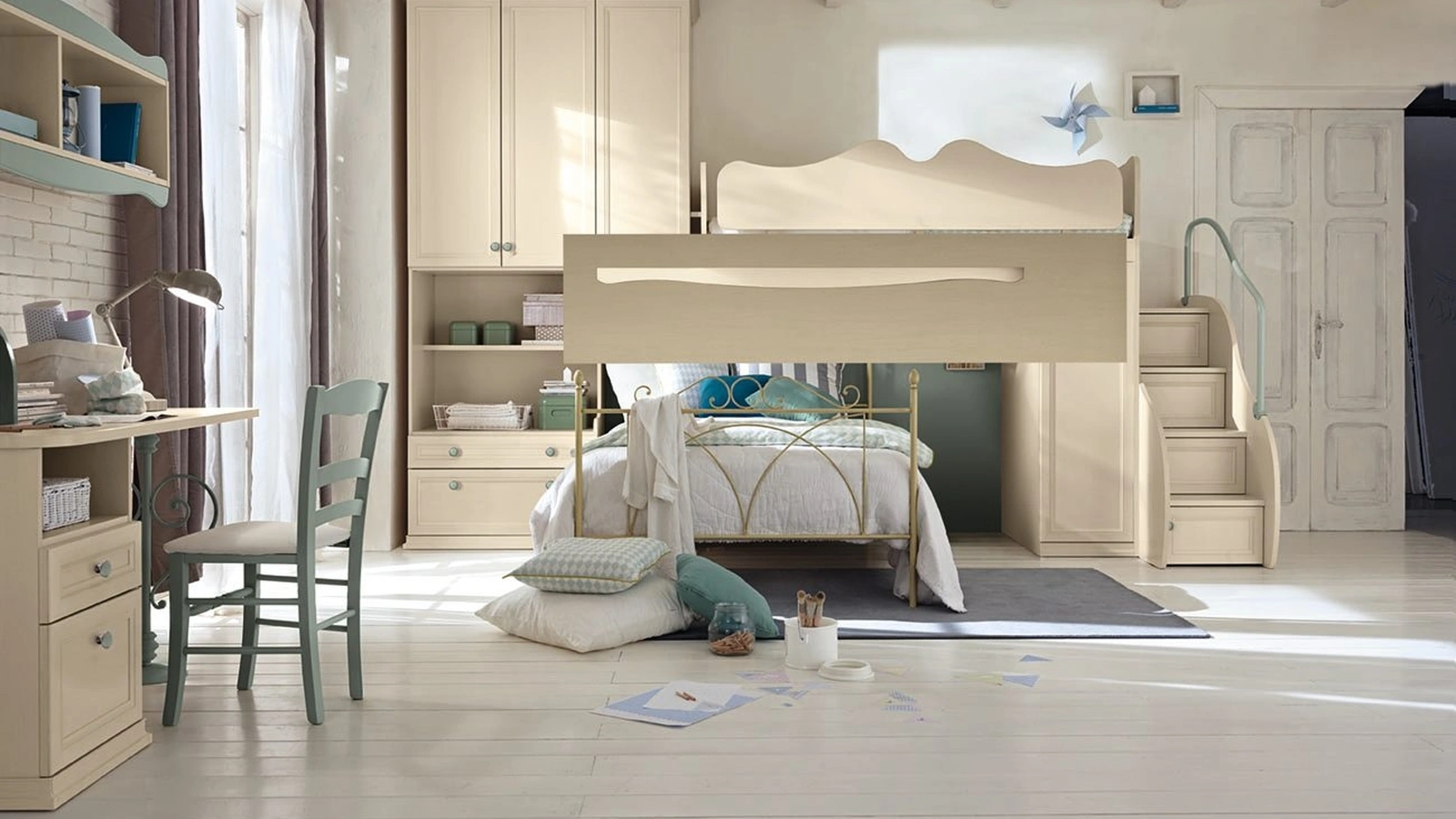 Cameretta a soppalco Arcadia AC026 di Colombini Casa