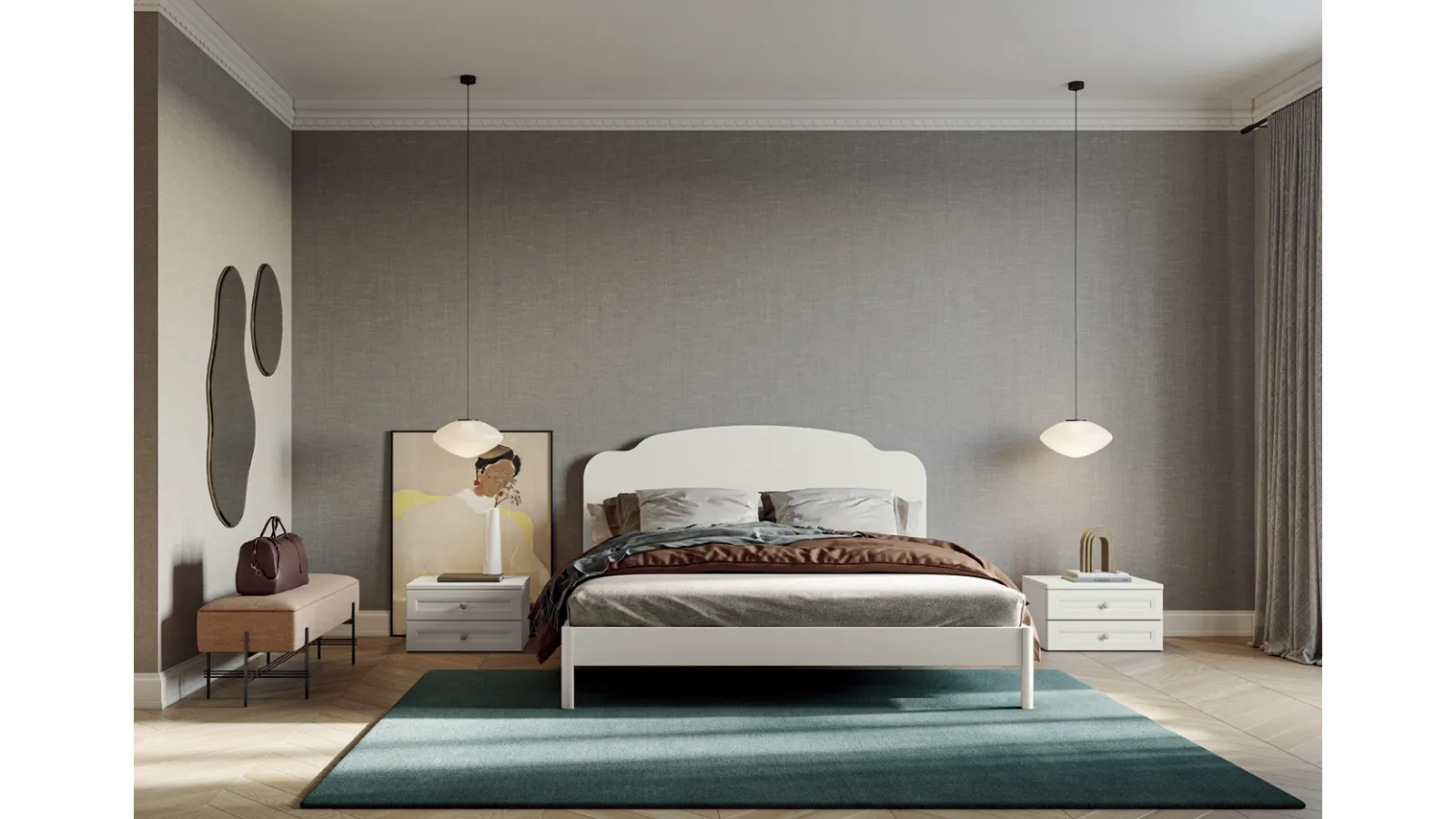 Comodino Arcadia Simply di Colombini Casa