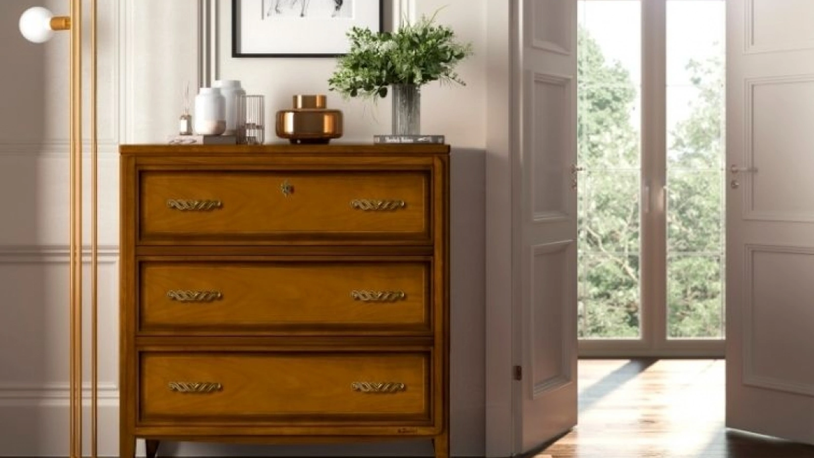 Comò classico in legno Scrigno di Le Fablier