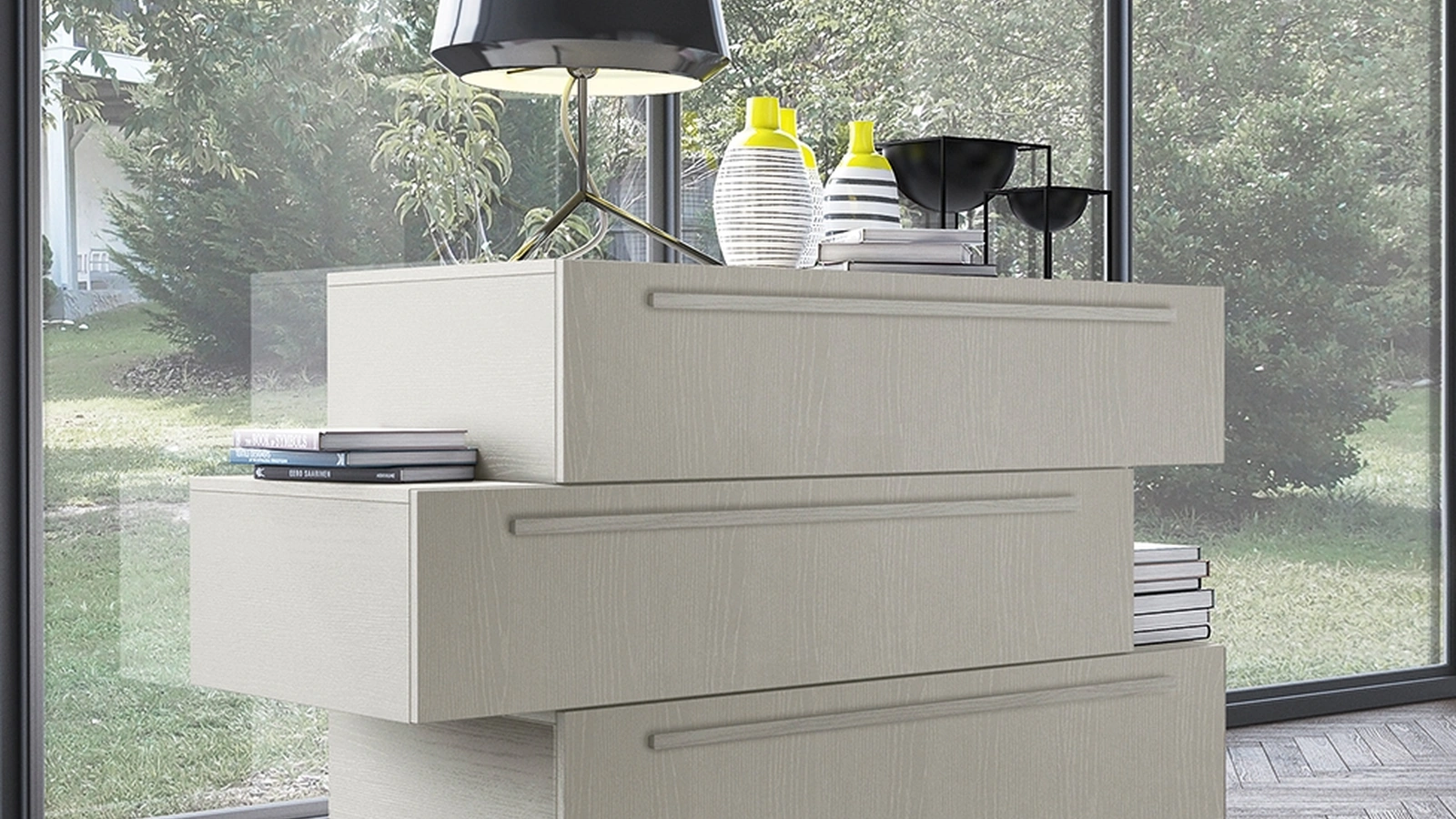 Comò Volo Tulip di Colombini Casa