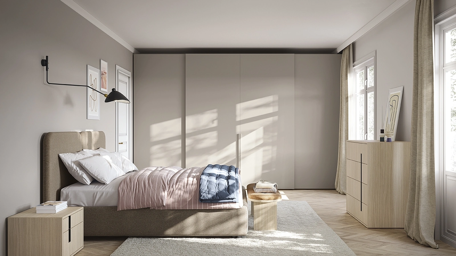 Letto con testiera Alba di Colombini Casa