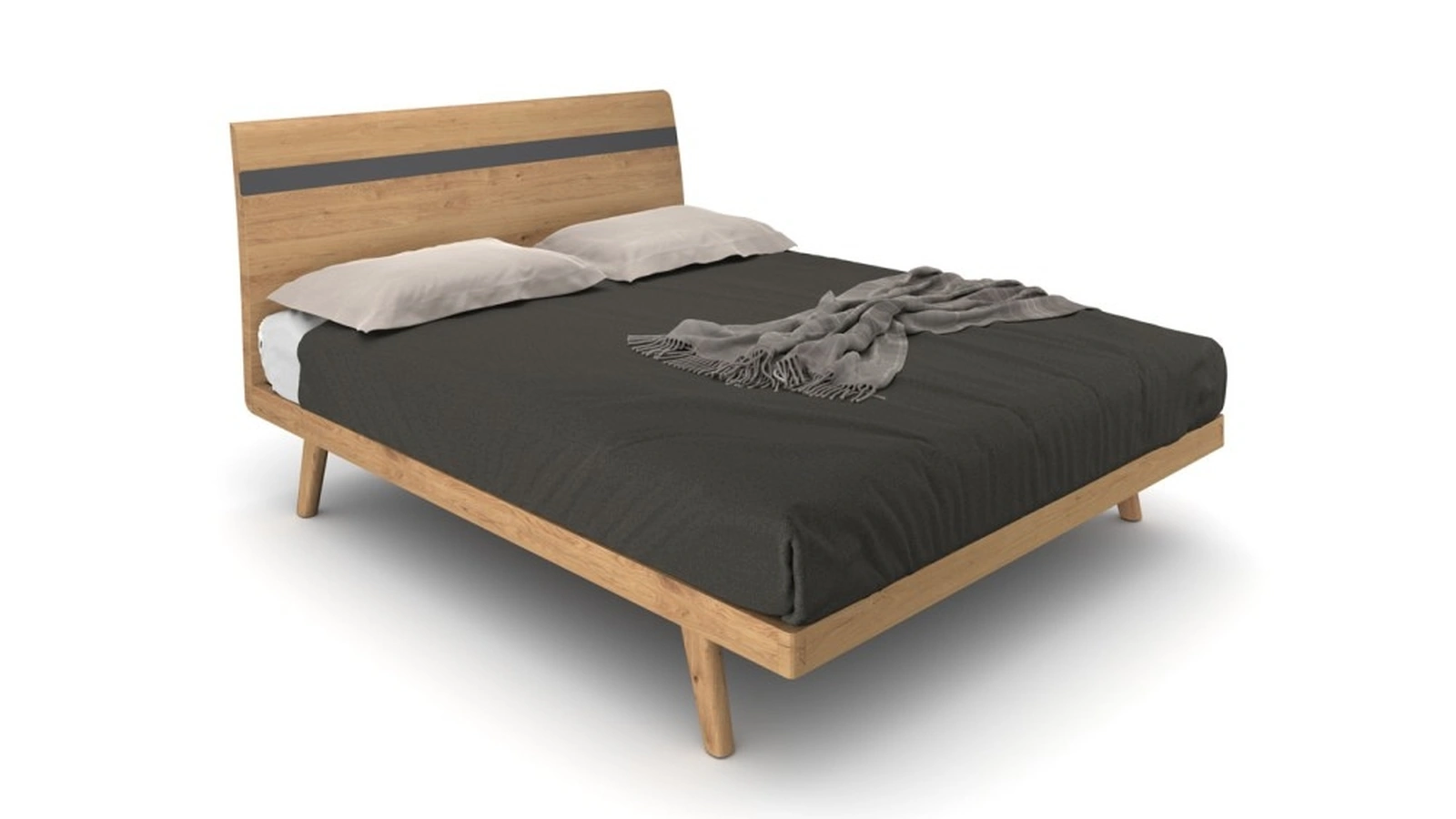 Letto Berlino in legno di rovere di Le Fablier