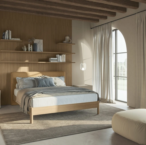 Letto con testiera Golf Cosy di Colombini Casa