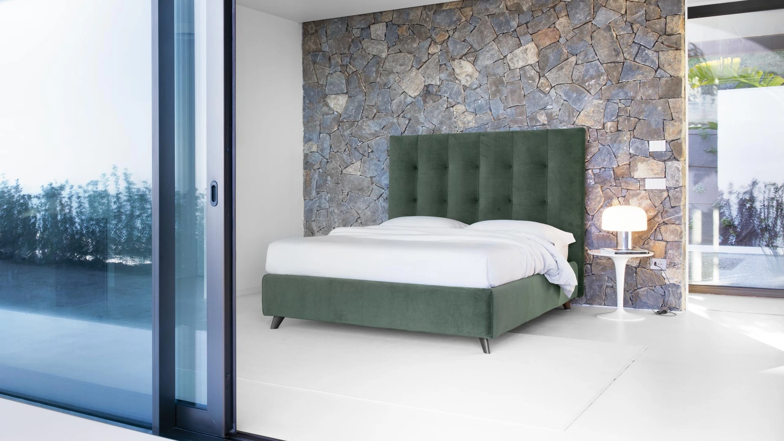 Letto con box contenitore Emma High di Noctis