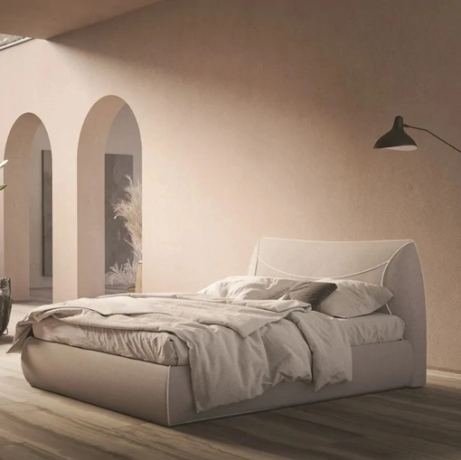 Letto imbottito con contenitore Corinne di Ergogreen