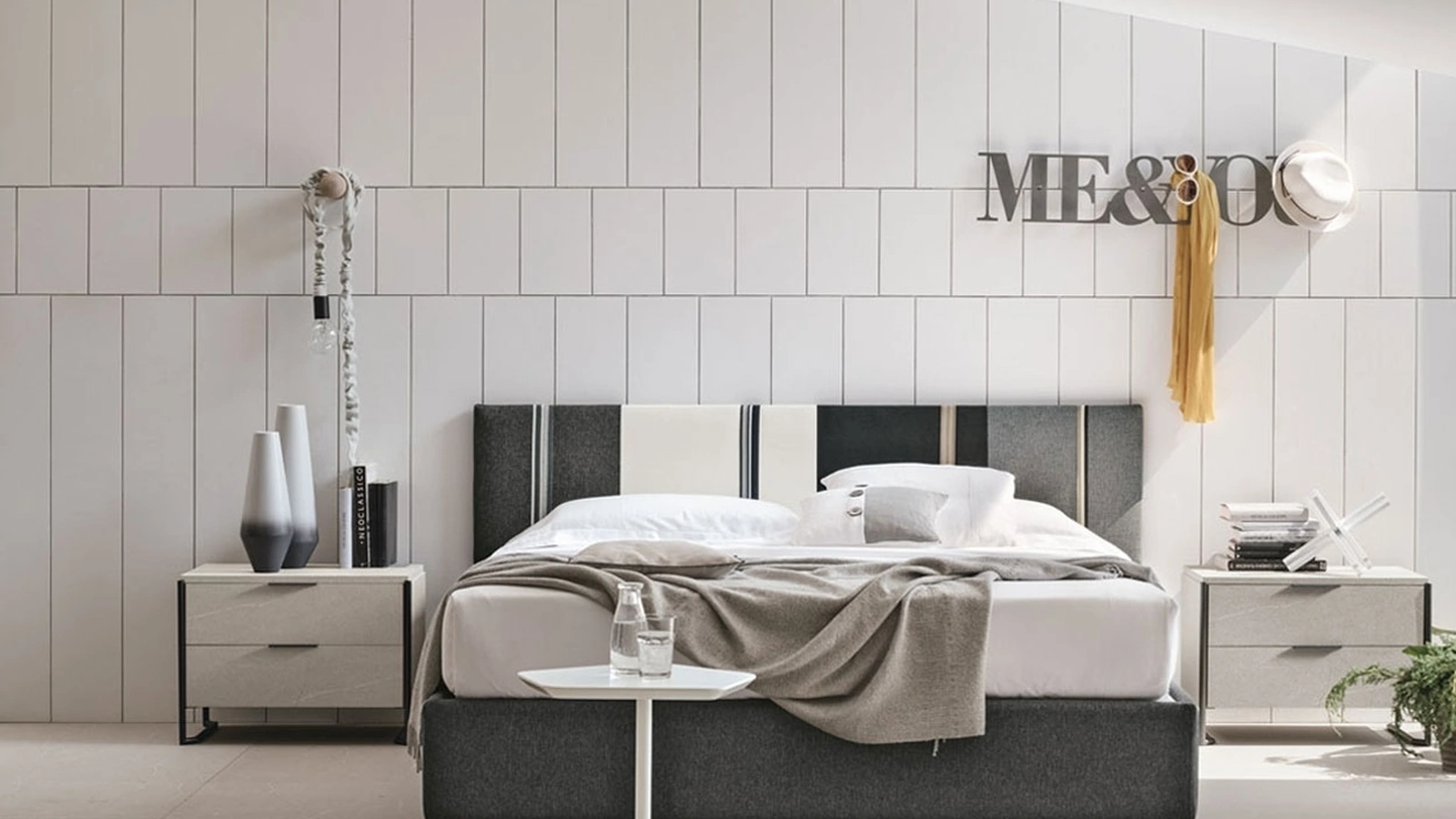 Letto Ring Sommier in tessuto imbottito di Tomasella