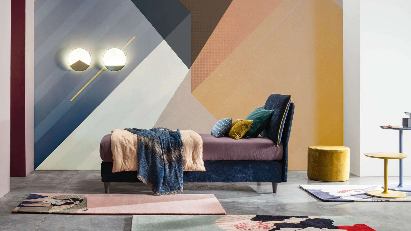 Letto Singolo in tessuto Blanca di Twils