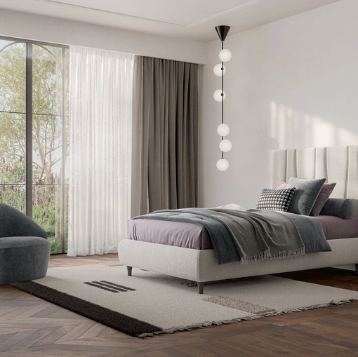 Letto singolo Boiserie Flute di Twils