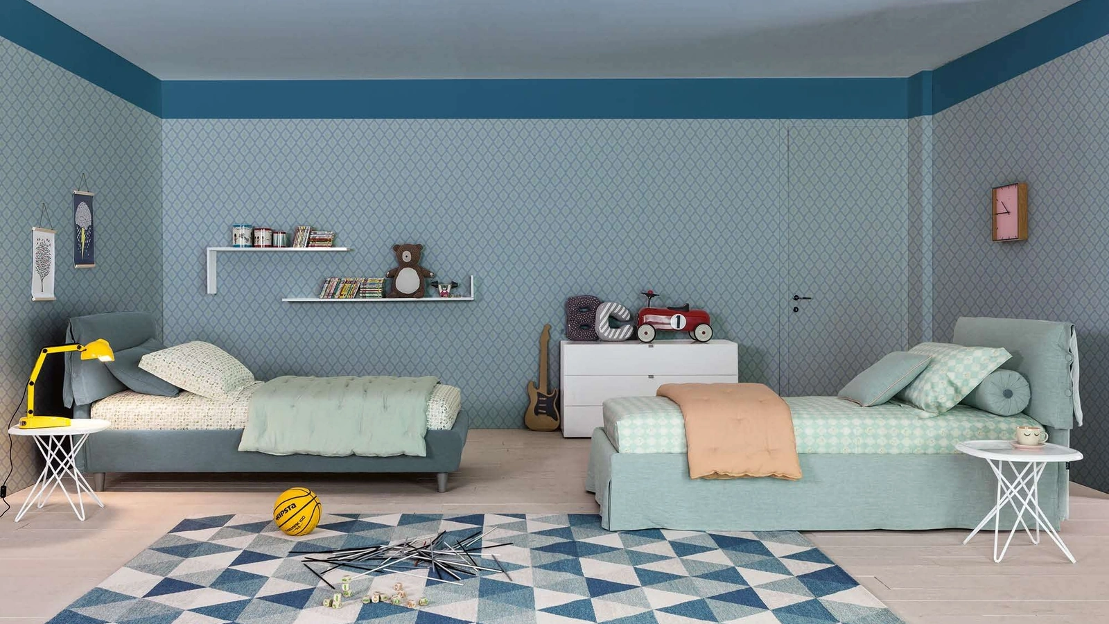 Letto Singolo in tessuto Giselle di Twils