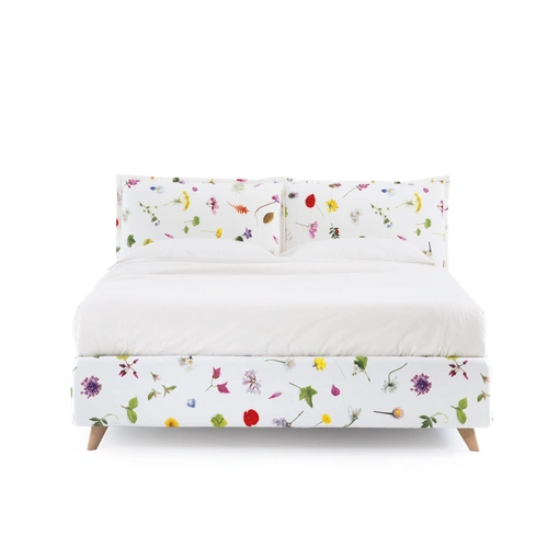 Letto in tessuto a fiori con contenitore So Wild di Noctis