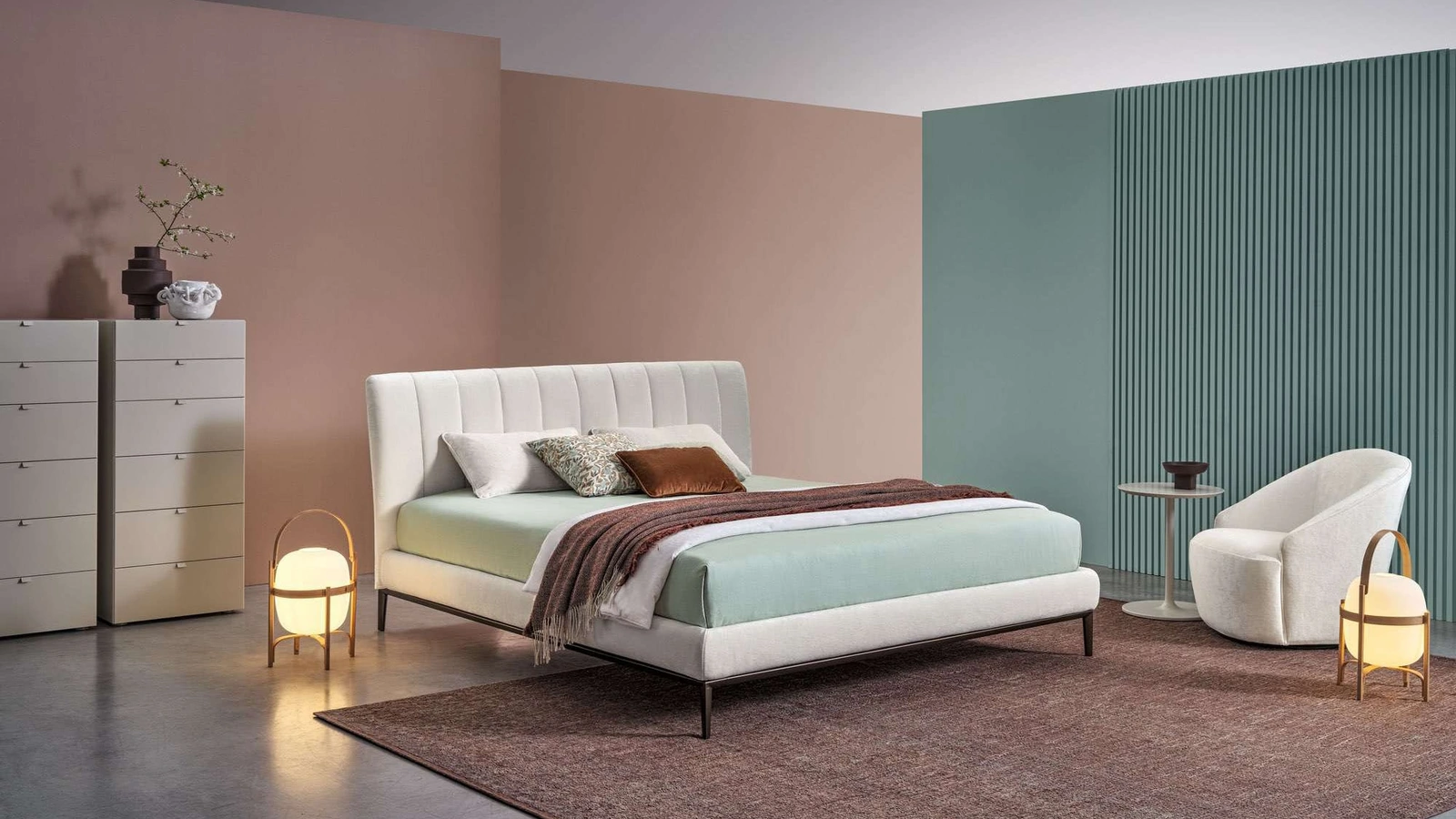 Letto imbottito Thomas di Twils