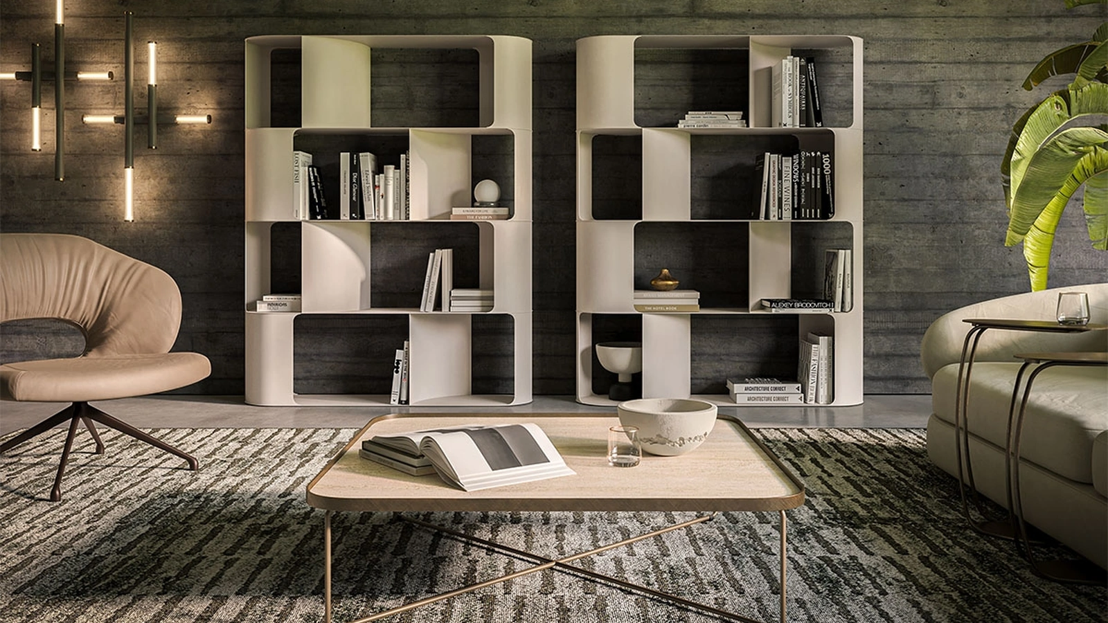 Libreria divisoria Fulham di Cattelan Italia