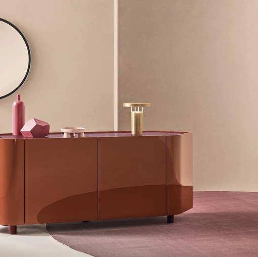 Madia Gioberg in laccato lucido Anfora di Alf Da Frè