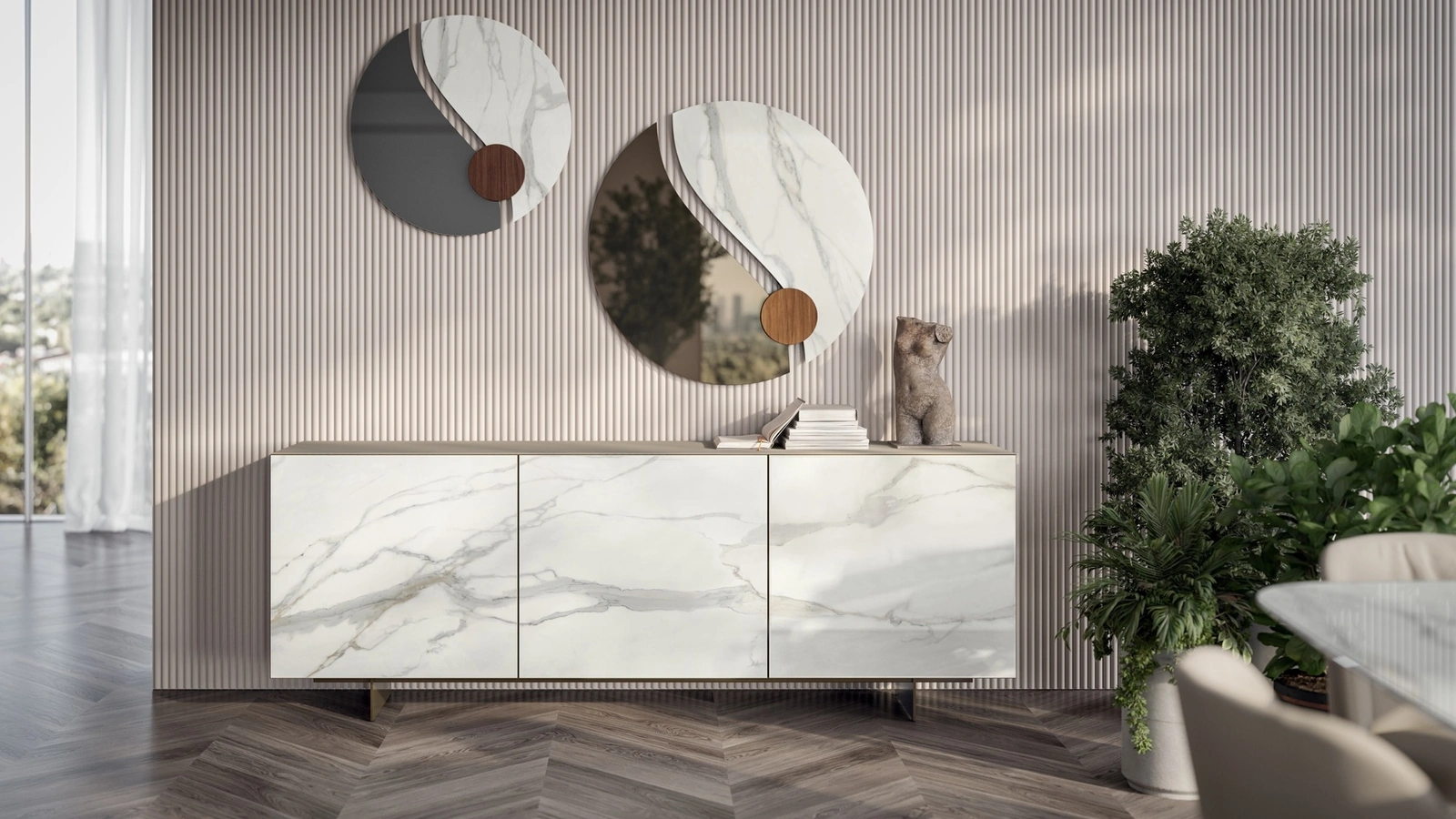 Madia Olympia in SuperMarmo di Bontempi