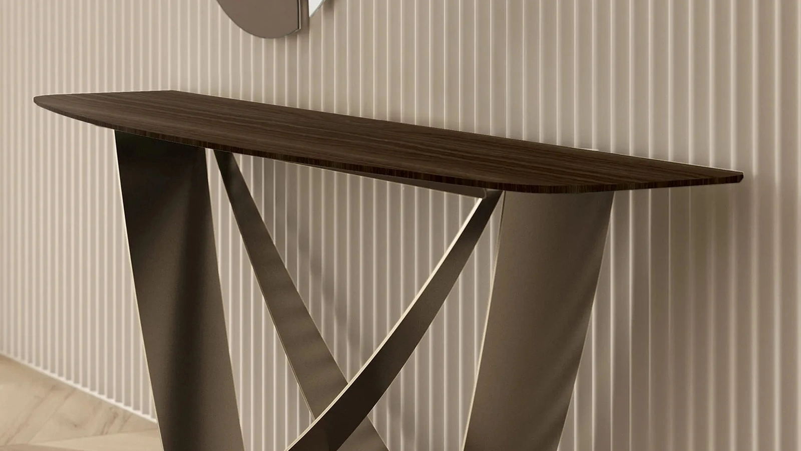 Mobile ingresso Bach Consolle con top in legno di Bontempi