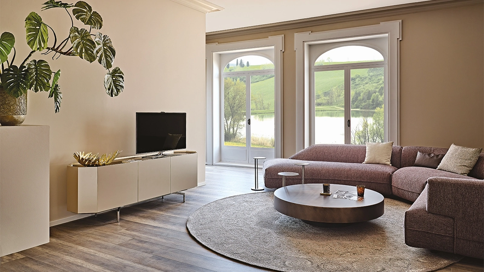 Mobile Porta Tv Chelsea in legno laccato di Cattelan Italia