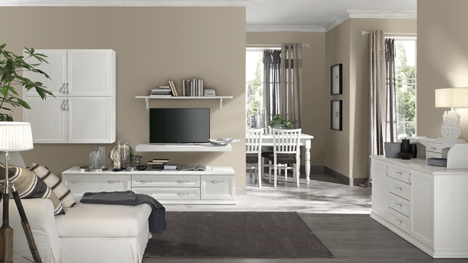 Parete Attrezzata Arcadia AS021 di Colombini Casa