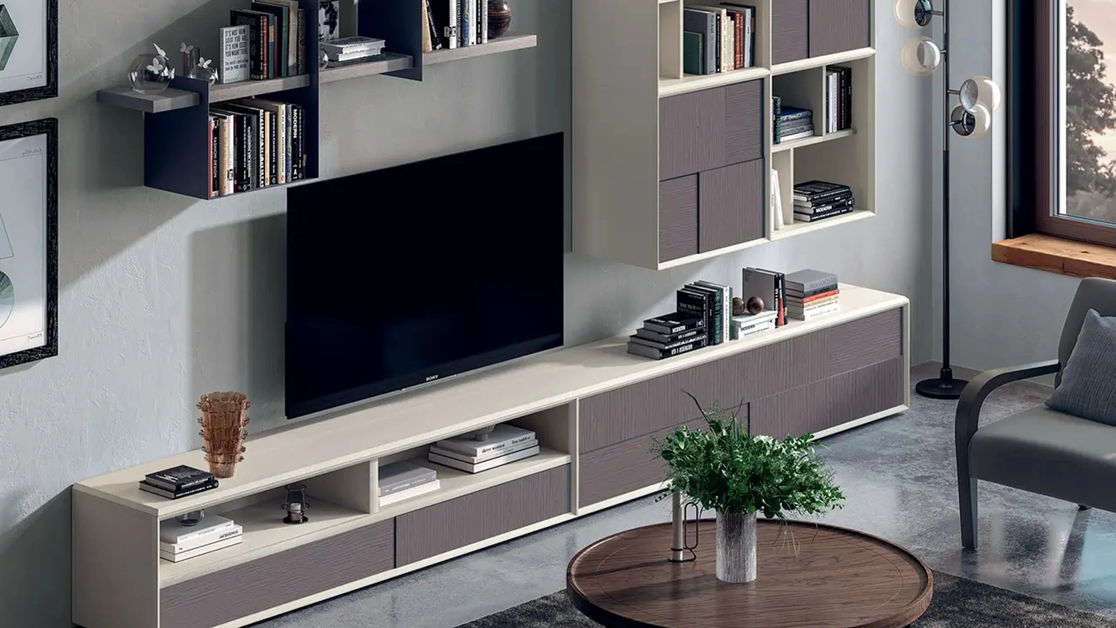 Parete Attrezzata in legno Le Spezie composizione 14 di Le Fablier