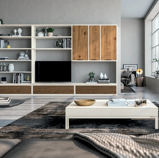 Parete Attrezzata Melograno composizione 95 di Le Fablier