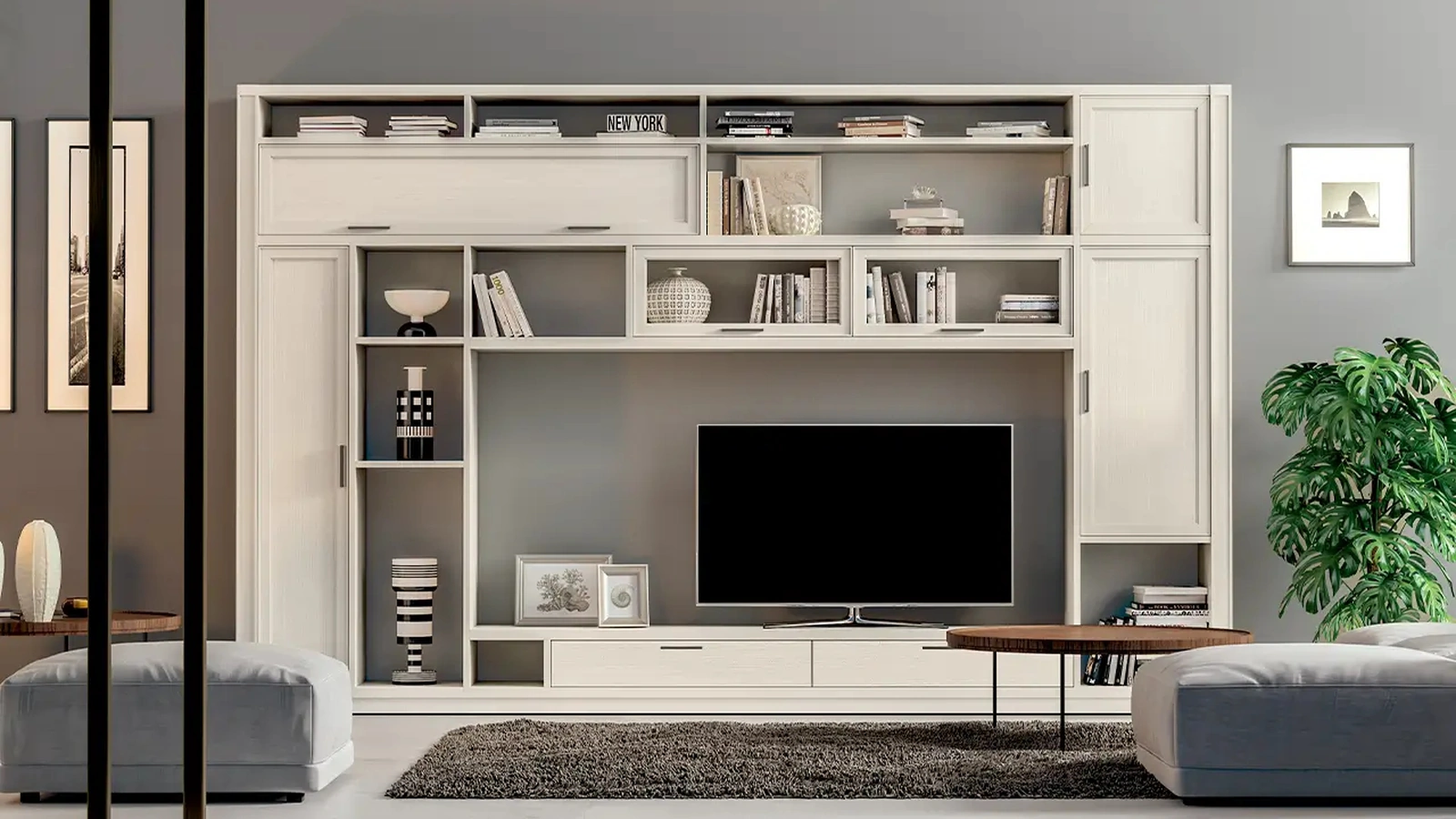 Parete Attrezzata Melograno composizione 97 di Le Fablier