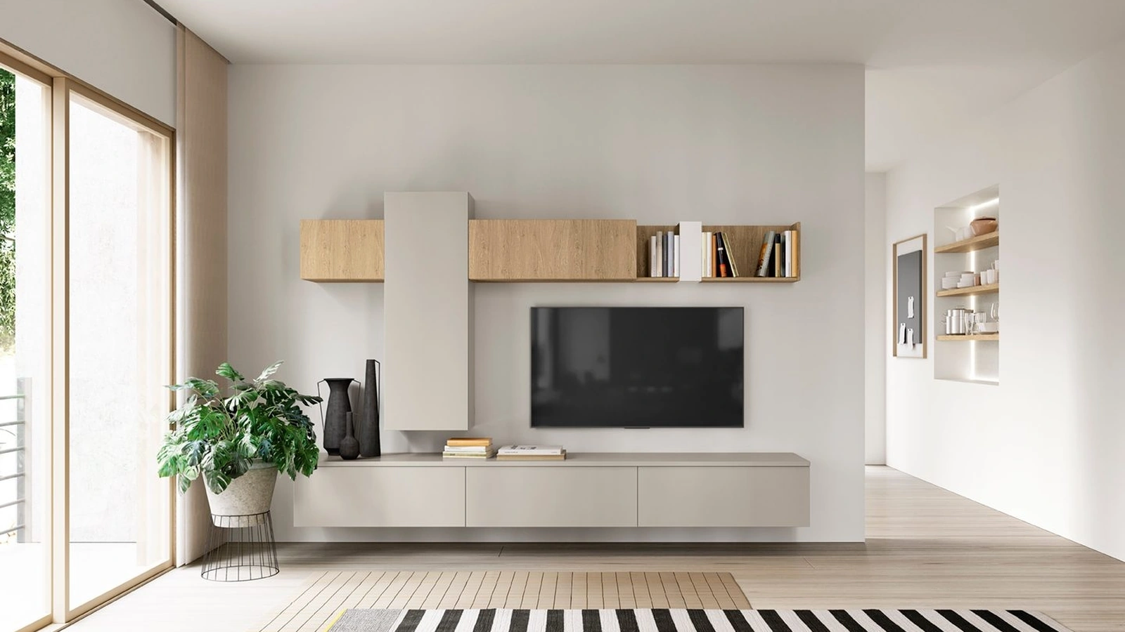 Parete Attrezzata Volo A003 di Colombini Casa