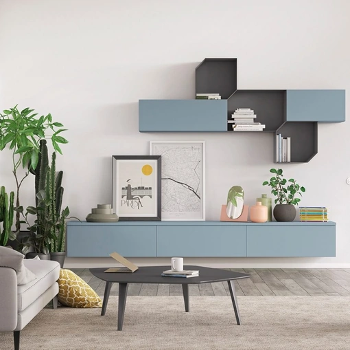 Parete Attrezzata Volo L012 di Colombini Casa