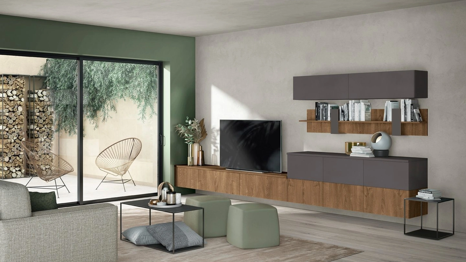 Parete Attrezzata Volo L014 di Colombini Casa