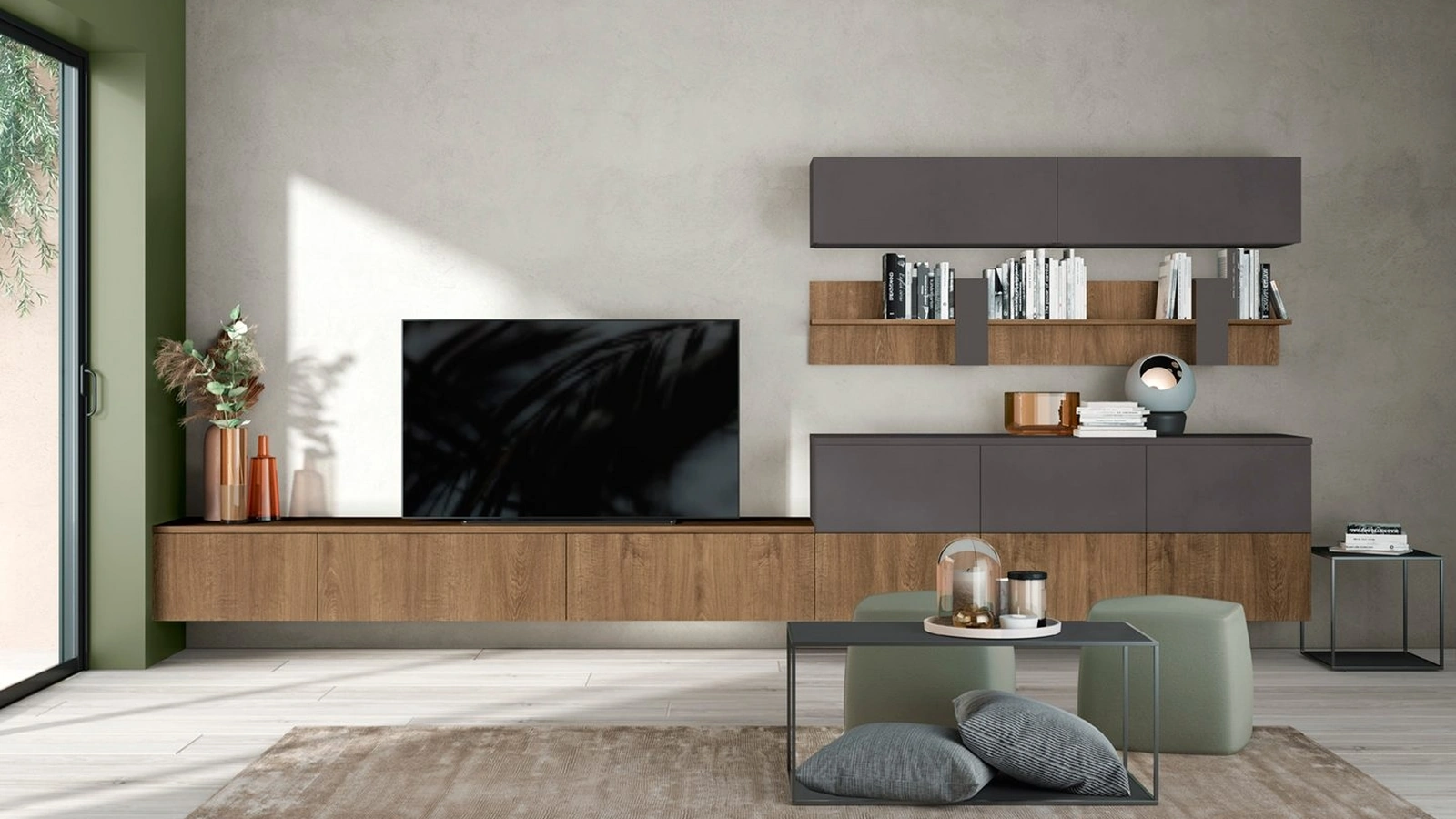 Parete Attrezzata Volo L014 di Colombini Casa