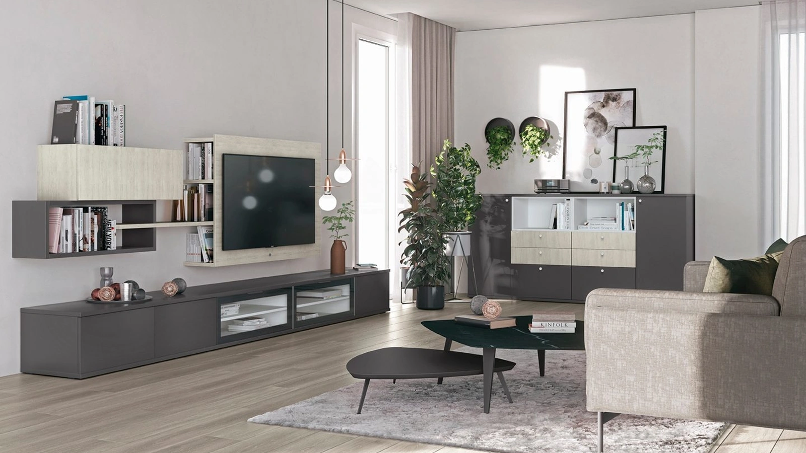 Parete Attrezzata Volo L017 di Colombini Casa