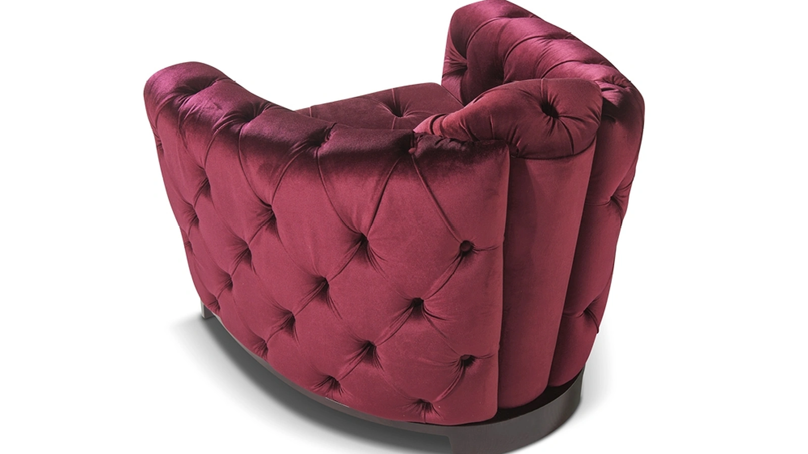 Poltroncina in microfibra lavorazione capitonné Deliziante di Calia