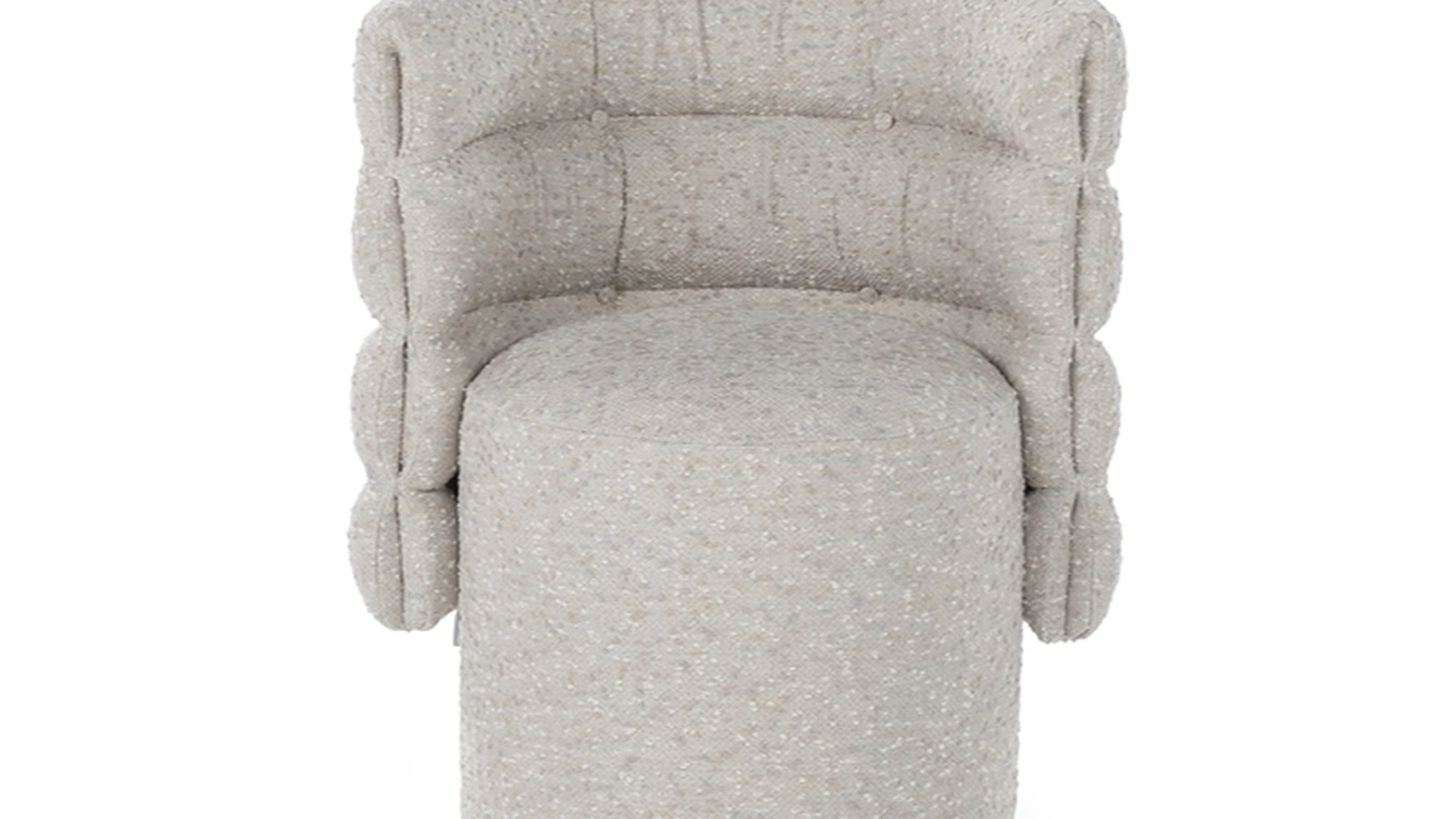 Poltroncina di design in tessuto imbottito Lady G di Calia