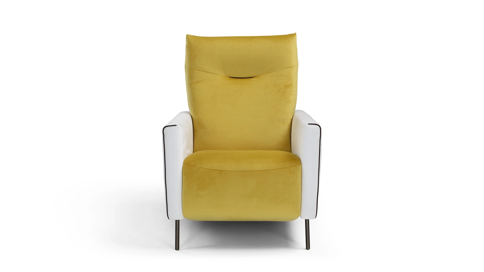 Poltrona in tessuto imbottito con meccanismo recliner elettrico Bussero di Vis Comoda