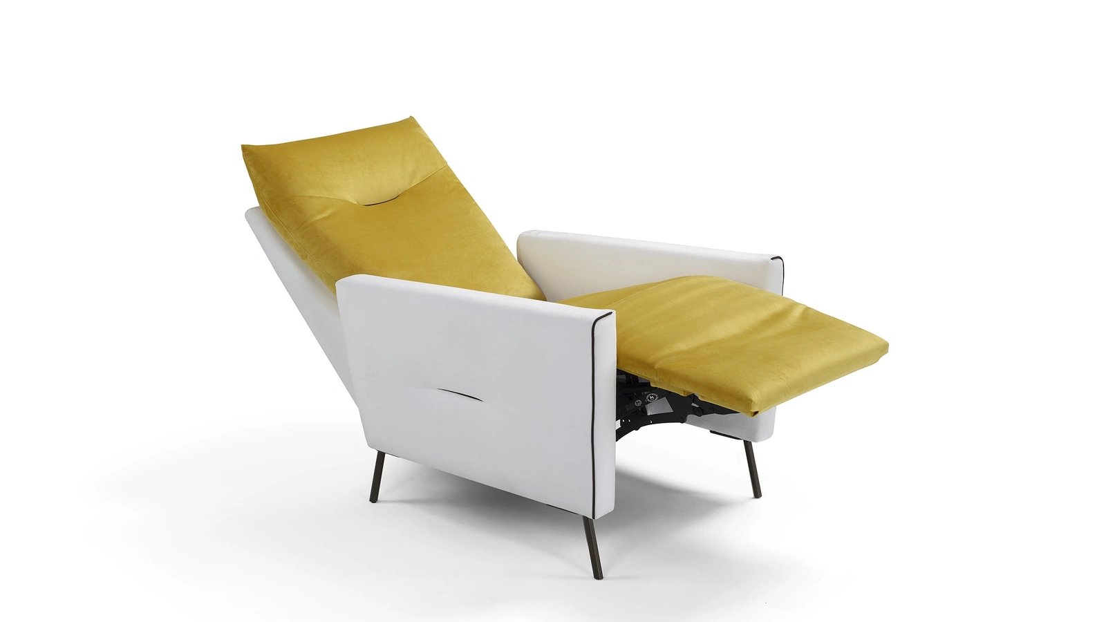 Poltrona in tessuto imbottito con meccanismo recliner elettrico Bussero di Vis Comoda